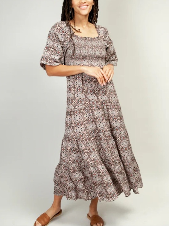 Noonday Collection Dresses & Skirts - Noonday Bagru Smocked Maxi